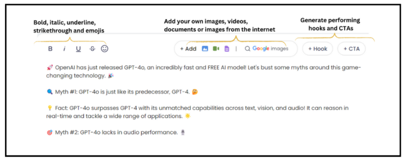 ReachifyMe’s Post formatting Tools